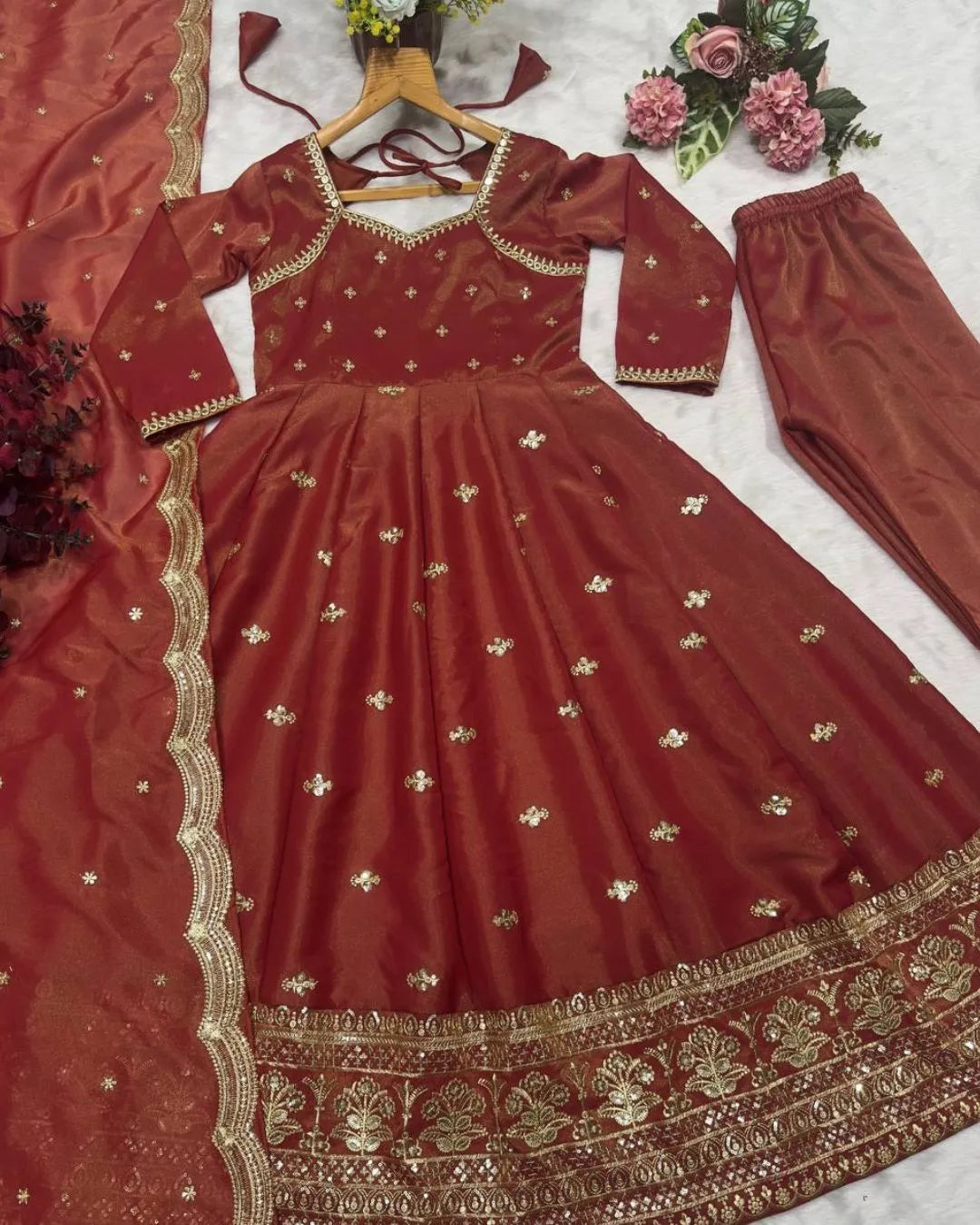 Heavy Anarkali Suit Party Wear Lehenga Style