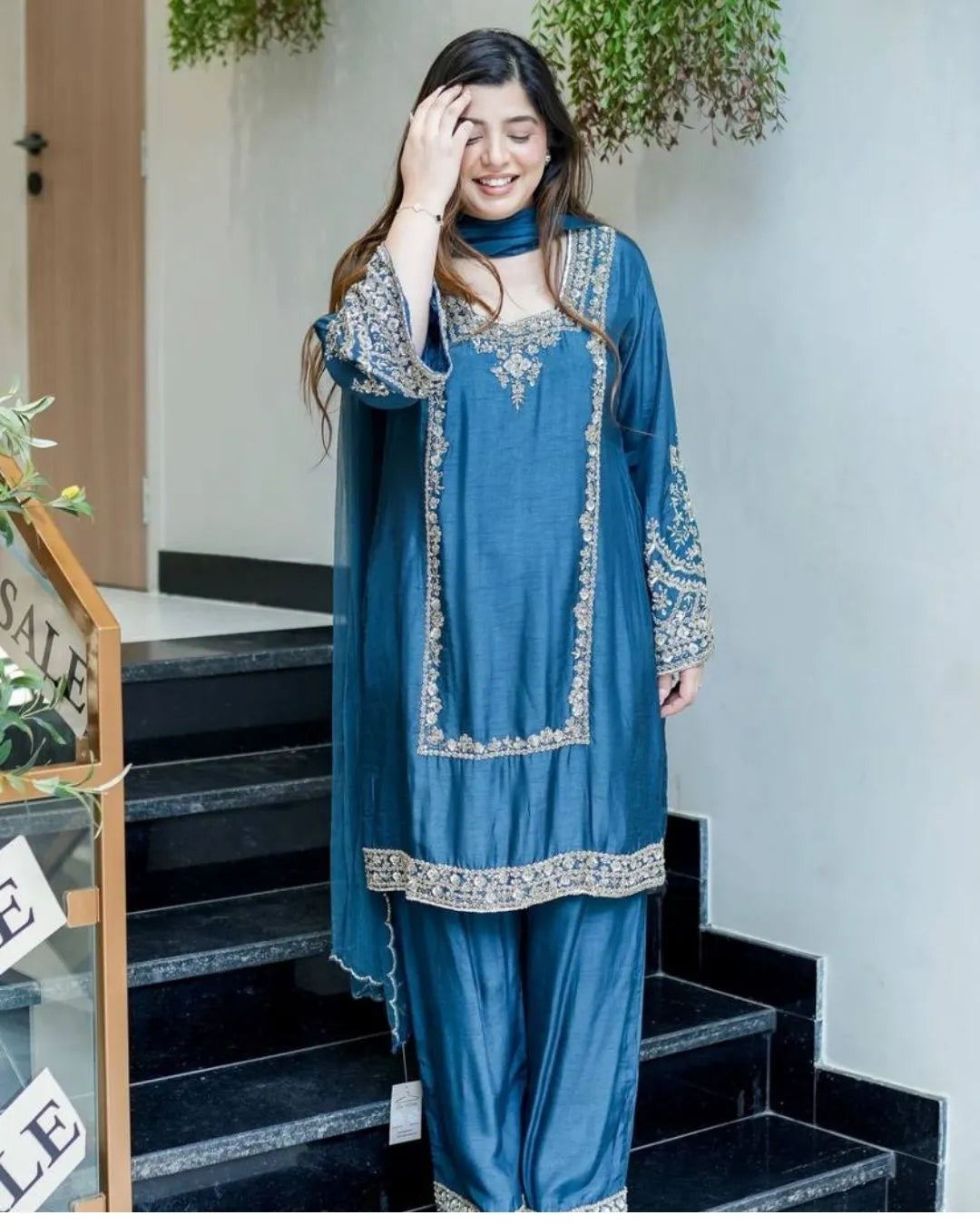 Pakistani Chiffon Salwar Suit Set
