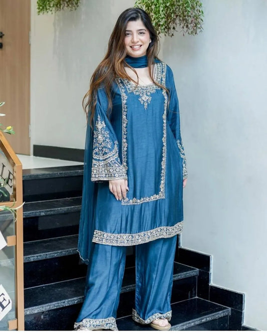 Pakistani Chiffon Salwar Suit Set