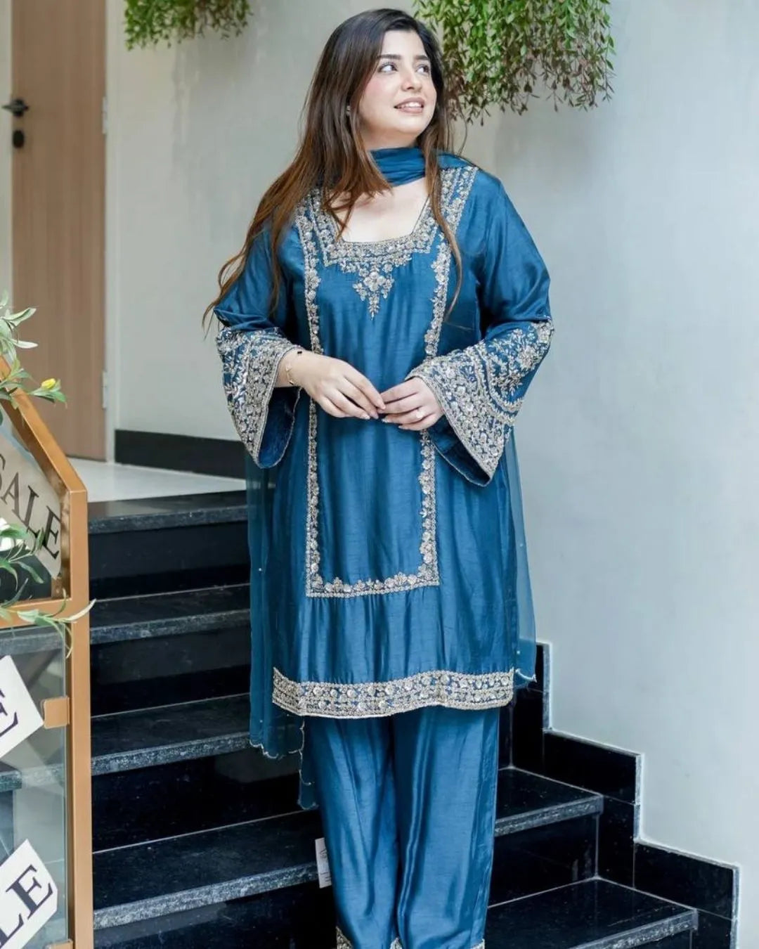 Pakistani Chiffon Salwar Suit Set