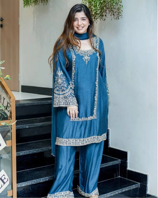 Pakistani Chiffon Salwar Suit Set