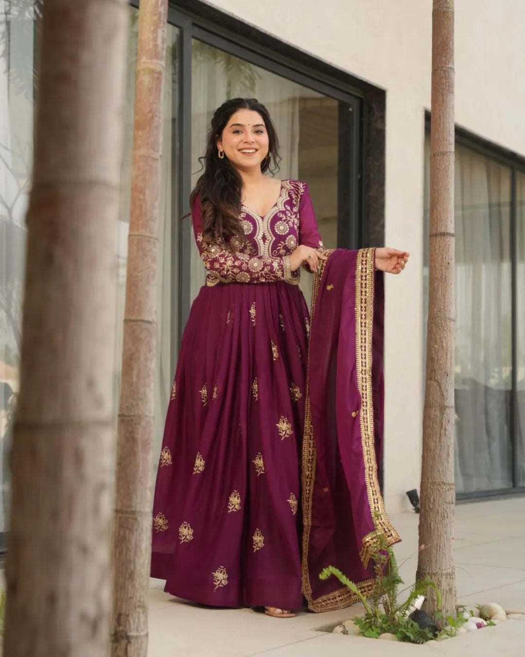 Fancy Anarkali Suit With Dupatta