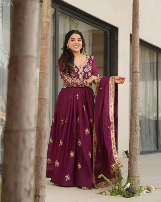 Fancy Anarkali Suit With Dupatta