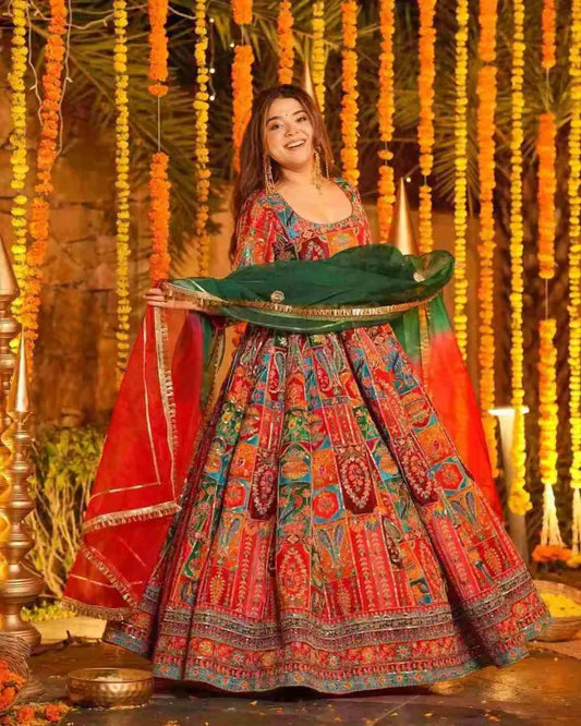 Full Flared Heavy Anarkali Suit For Wedding Wear