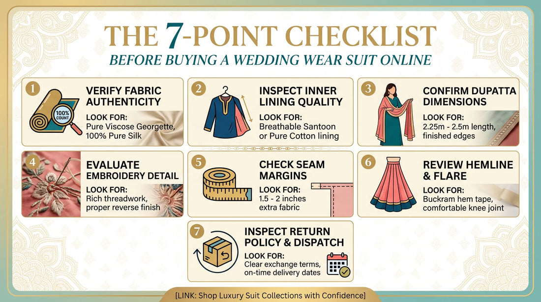 Buy Party Wear Suits Online Checklist: 7 Things to Verify
