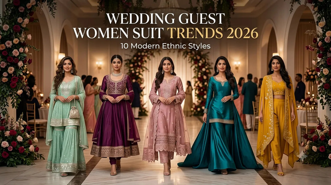 Wedding Guest Women Suit Trends 2026: 10 Modern Ethnic Styles