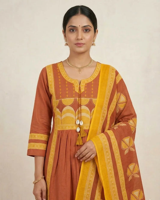 Jaipuri Printed Cotton Salwar Suit Set