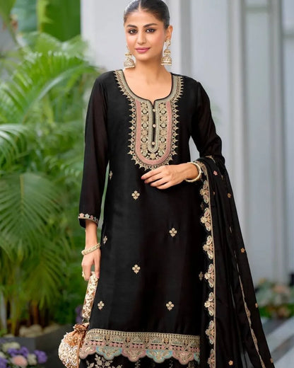 Pakistani Black Sharara Suit​