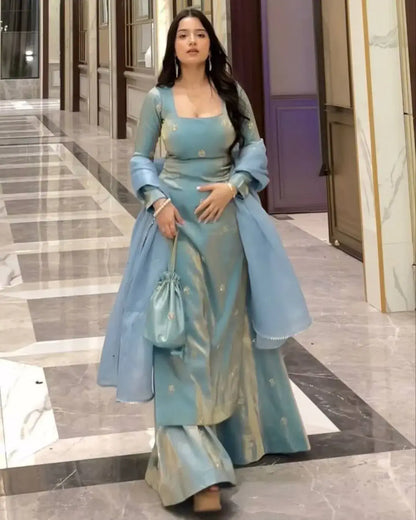 Fancy Party Wear Suit Set With Dupatta