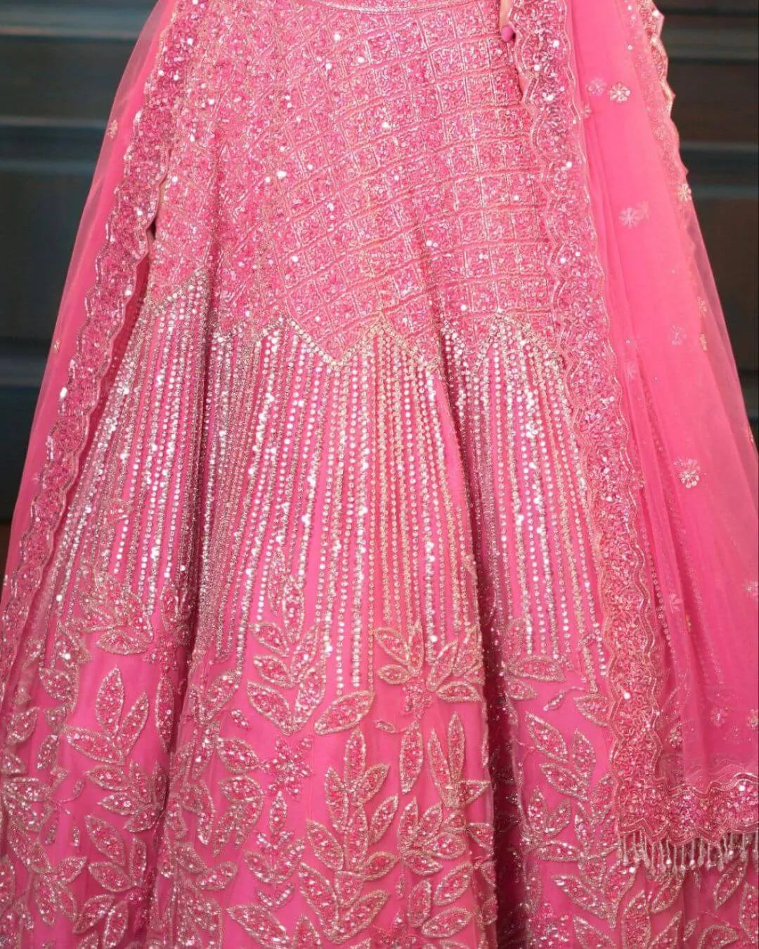 Baby Pink Colour Lehenga For Wedding
