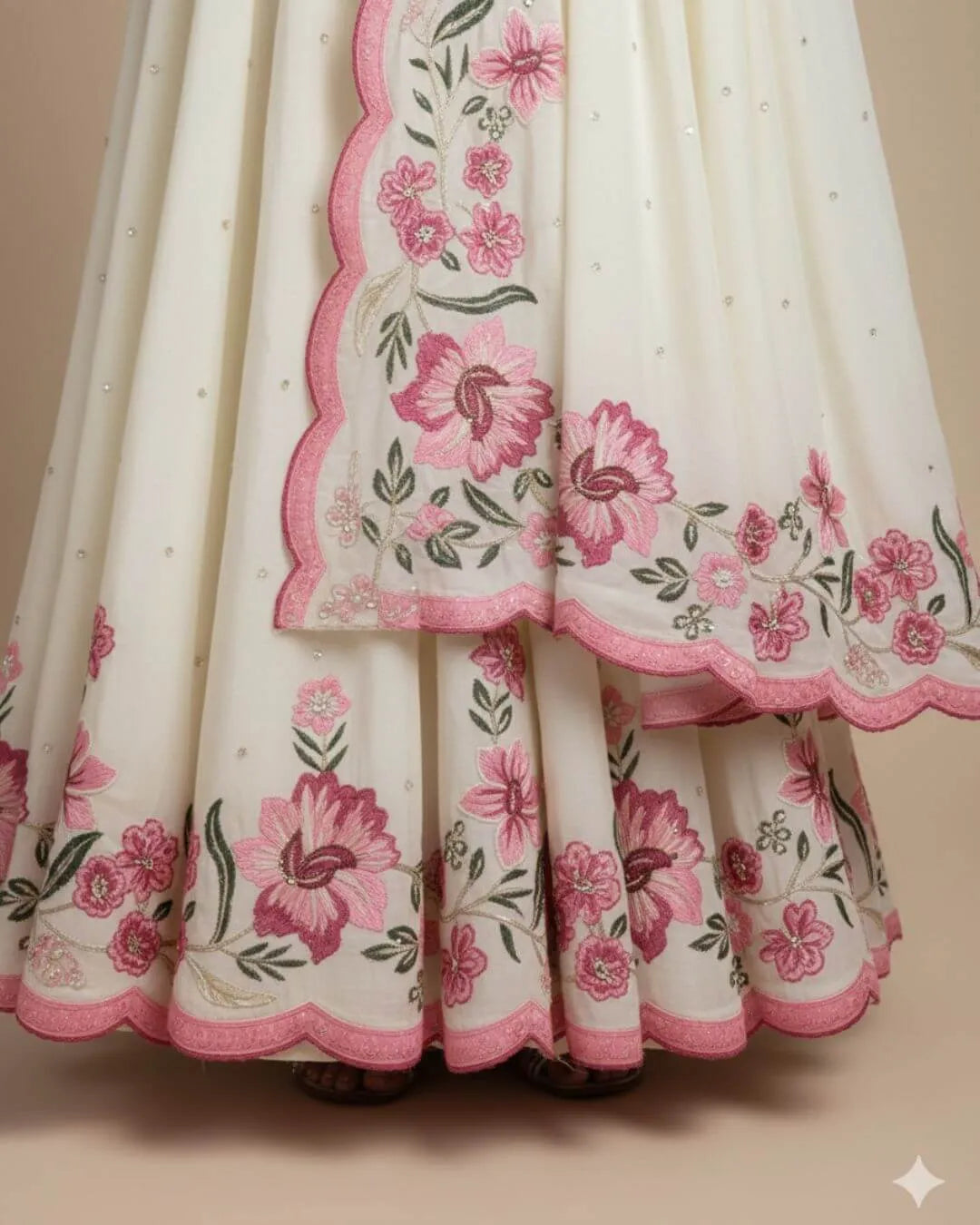 Full Sleeve Anarkali Kurti Pant Dupatta Set