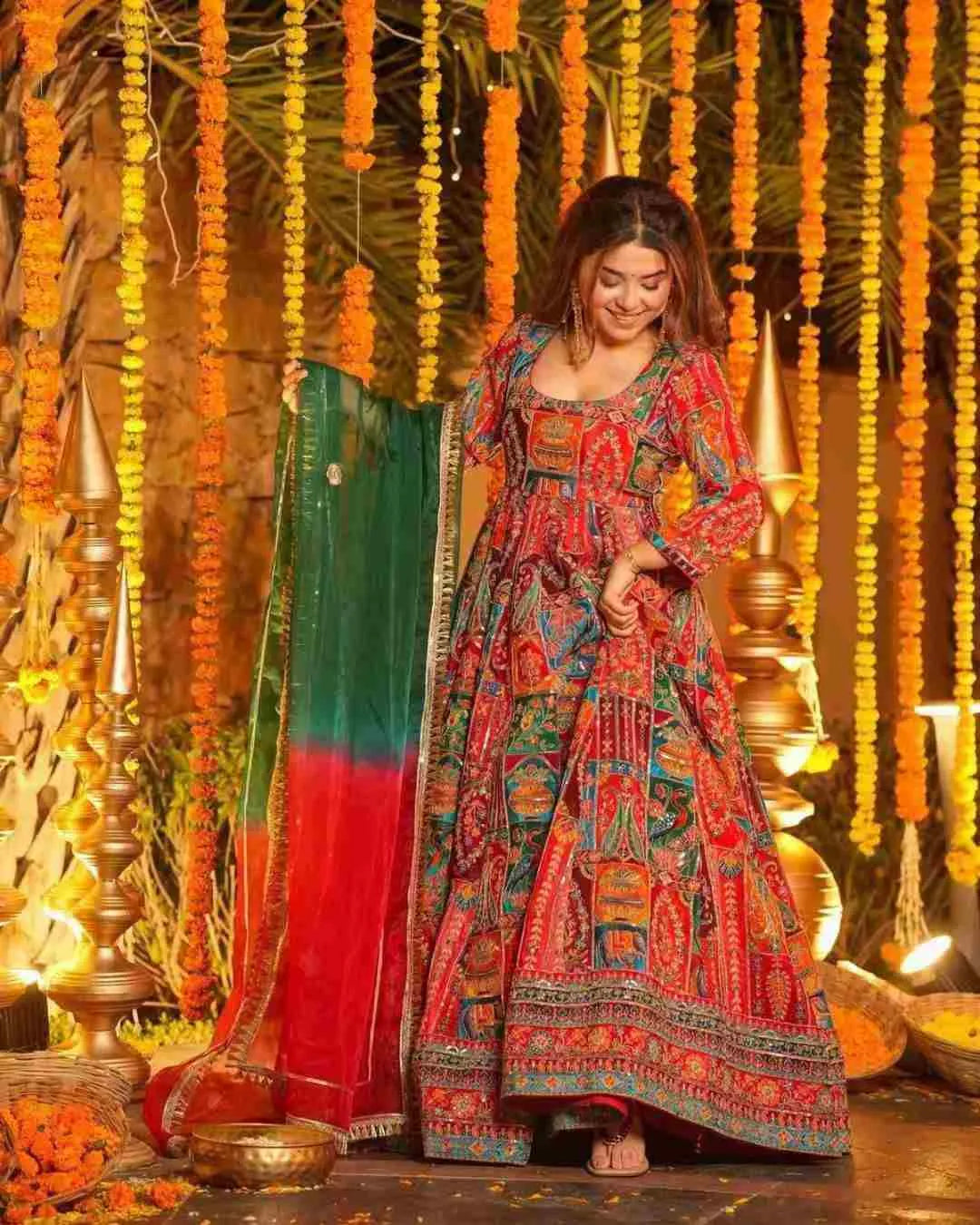 Full Flared Heavy Anarkali Suit For Wedding Wear