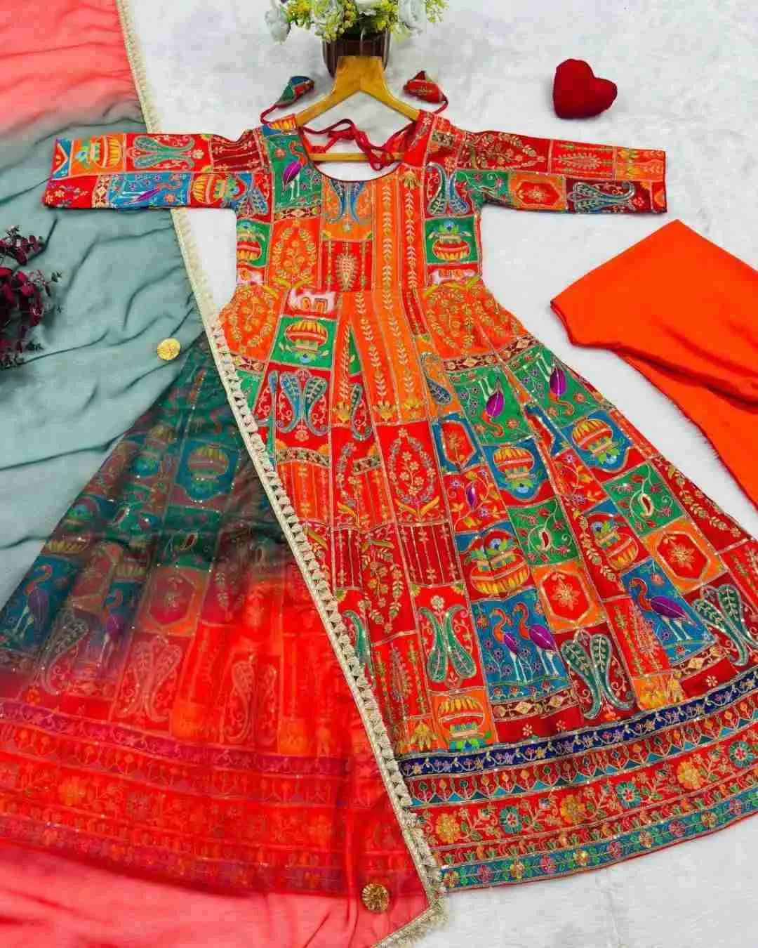 Full Flared Heavy Anarkali Suit For Wedding Wear