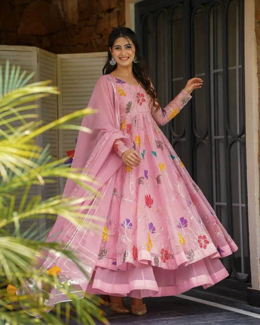 Royal Anarkali Sharara Suit Set