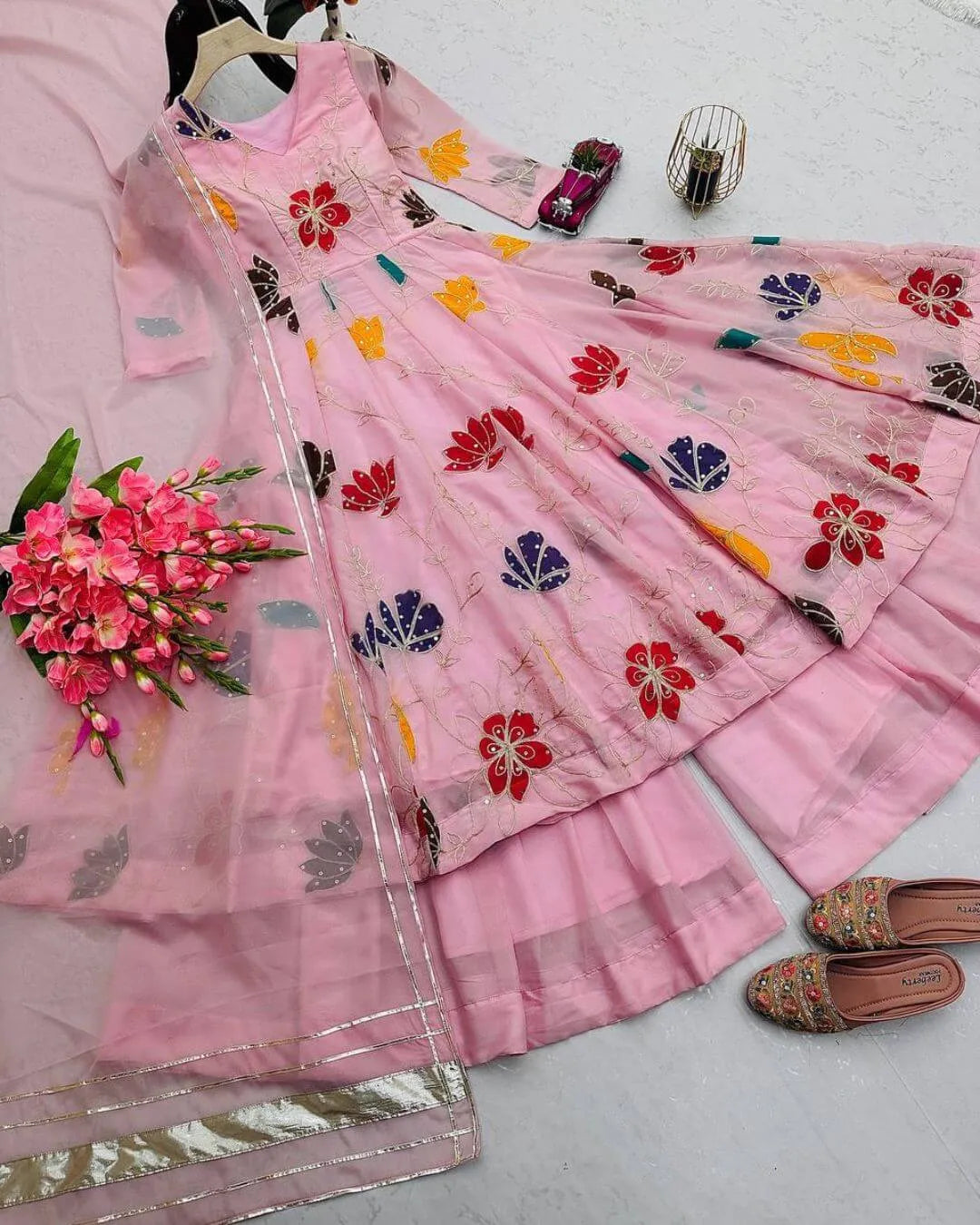 Royal Anarkali Sharara Suit Set
