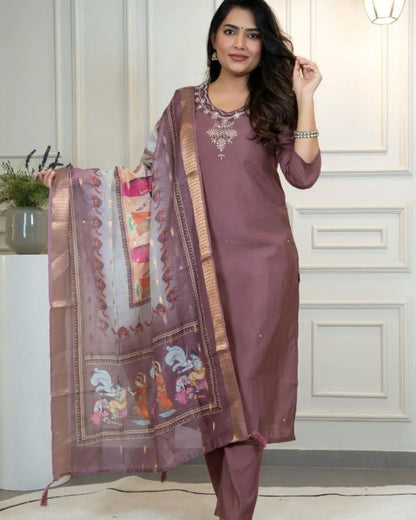 Premium Silk Party Wear Suit Set