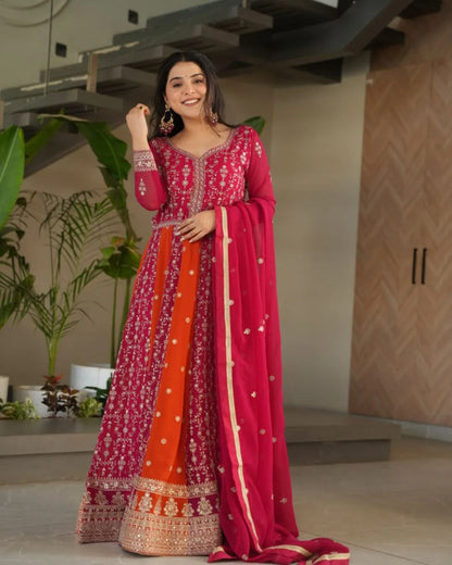 Party Wear Full Length Anarkali Suit